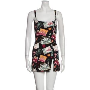 Reformation Printed Mini Dress